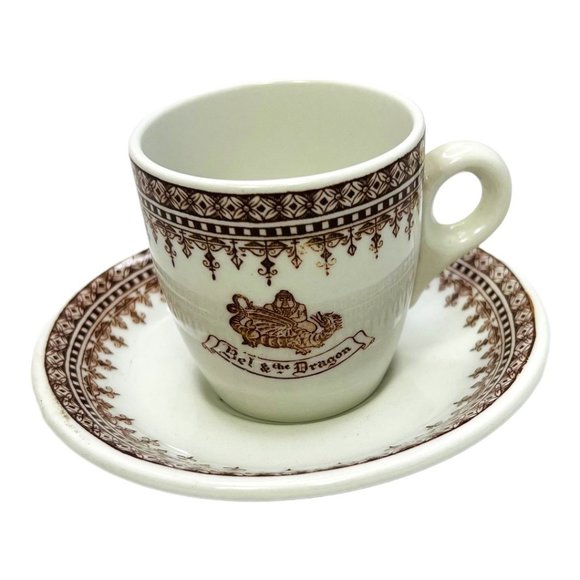 Bel & The Dragon Vitrified Hotel Ware Espresso Teacup Set Dunn Bennett - Picture 1 of 10